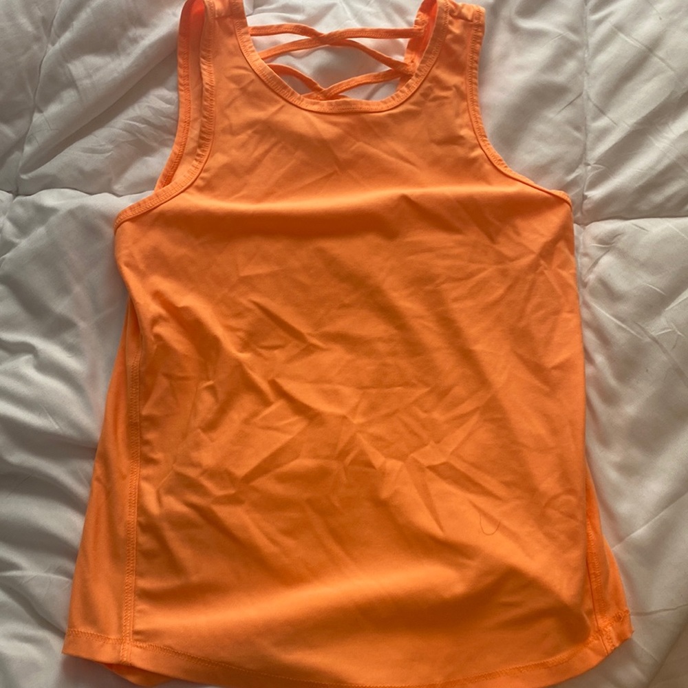 dsg orange athletic tank